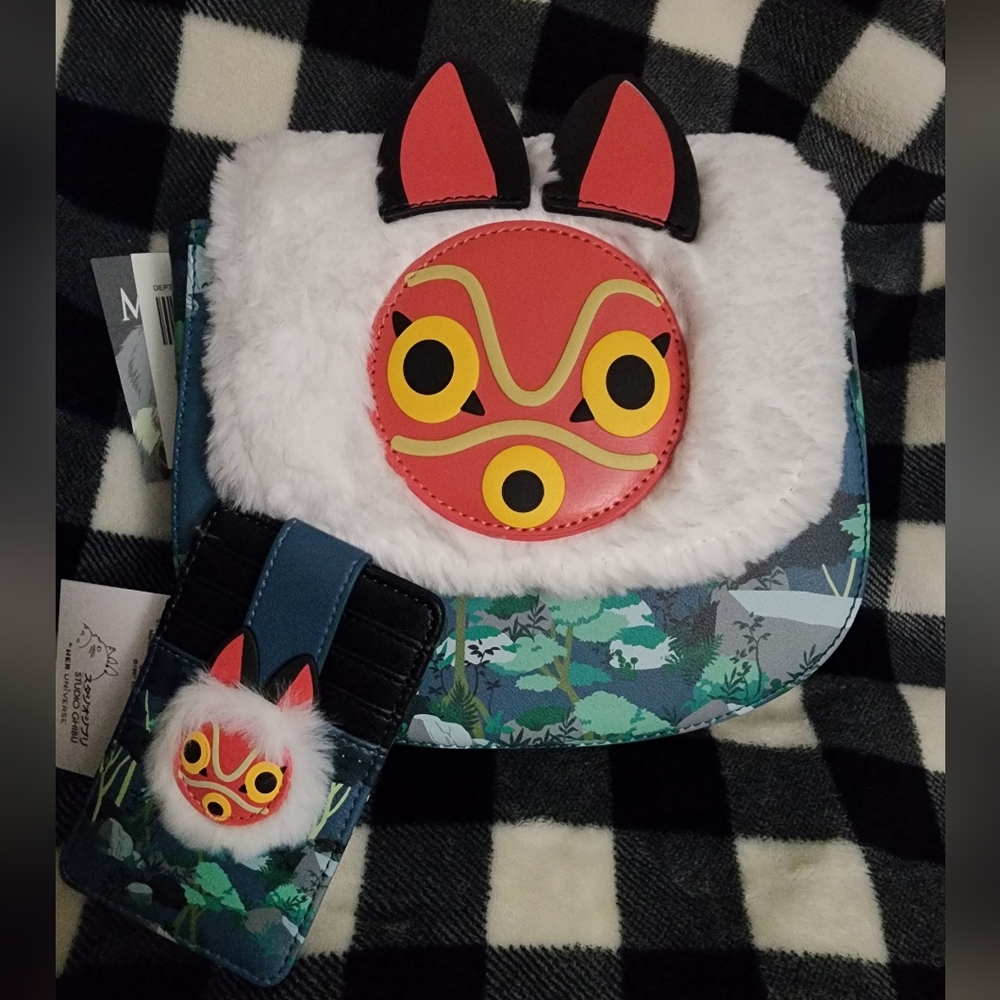 Princess Mononoke Crossbody Bag With Matching Cardholder